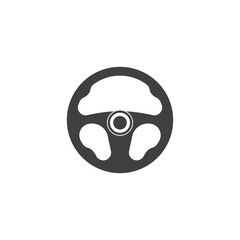 Steering wheel car logo icon