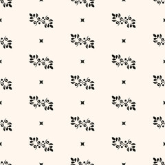 Abstract shape simple geometric motif classic pattern continuous background. Modern fabric design textile swatch ladies dress, man shirt allover print