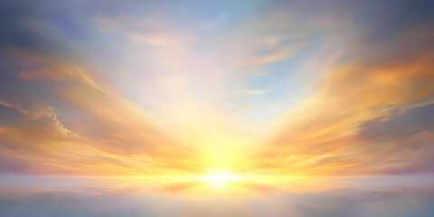 Obraz premium Abstract Background Illustration Of Beautiful Golden Light And Sun