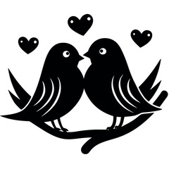 lovebirds-two-small-birds-sitting-close-together-o.eps