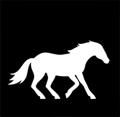 horse icon isolated on white background
