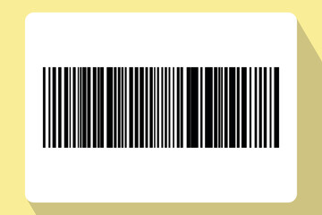 Barcode isolated on color background. Code stripes sticker. Barcode labels, customers qr code.