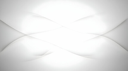 Abstract White Background Design With Geometric Curve Lines