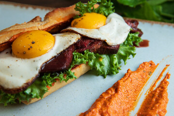 A Vegan Sandwich with Plant-Based Eggs