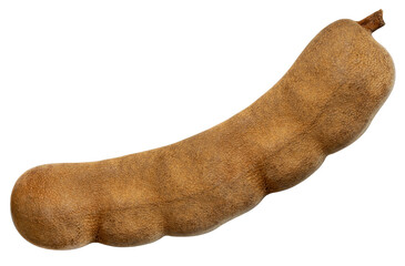 Sweet Tamarind isolated on white background. Sweet Tamarind on white background PNG File.