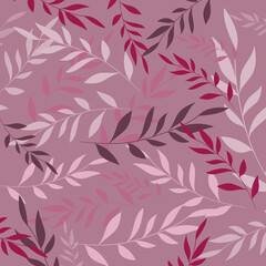 Obraz premium Minimalist Line Pattern Leaf Background