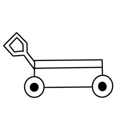 Hand-painted children's toy sand truck