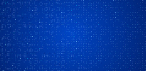 Digital grid overlay and a smart square high technology blue background 