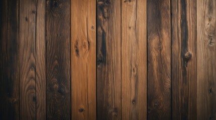 Obraz premium Natural wooden background with varied textures and tones showcasing rustic timber patterns ideal for design or decorative purposes.