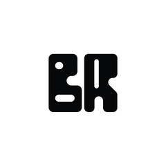 BR monogram logo design letter text name symbol monochrome logotype alphabet character simple logo © abstyls