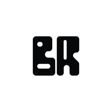 BR monogram logo design letter text name symbol monochrome logotype alphabet character simple logo
