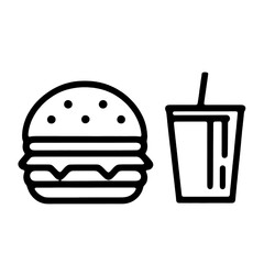fast food icon isolated PNG transparent