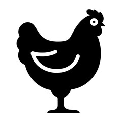 chicken icon isolated PNG transparent