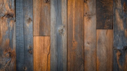Rustic wooden texture background featuring rich colors and natural wood grain variations for design and decor applications.