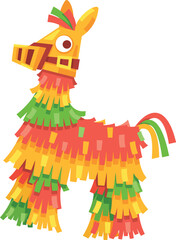 Mexican llama pinata party accessory