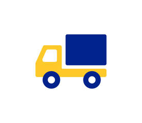 シンプルなトラックのアイコンイラスト　ベクター
