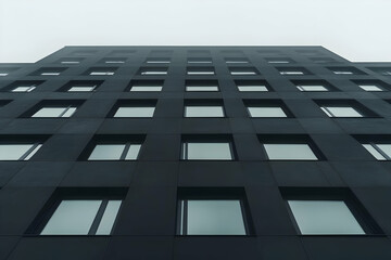 Dark Building Facade Illustration