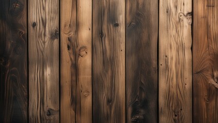 Obraz premium Rustic wooden planks background showcasing varied textures and shades of natural wood ideal for design and aesthetic projects