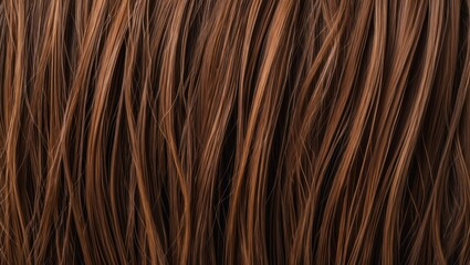 Naklejka premium Brown wavy hair texture resembling wood grain pattern for creative design and artistic projects.