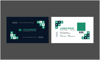 Hand Drawn Flat Infographic Business Card