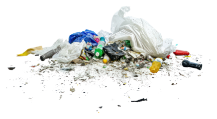 PNG Trash garbage white background unhygienic.