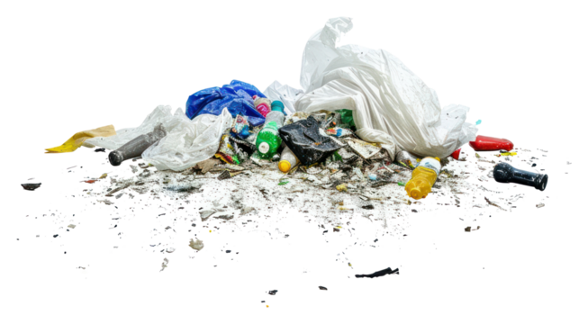 PNG Trash garbage white background unhygienic.