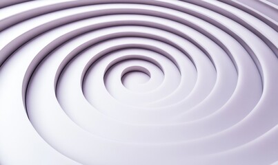 Fototapeta premium Abstract 3D concentric circles, ripple effect, modern background design element