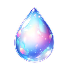 blue water drop