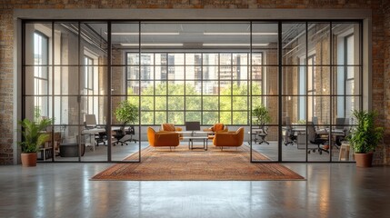 A coworking space with a mix of freelancers and remote workers.
