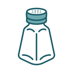 Salt & Pepper Shakers icon vector design template simple and clean