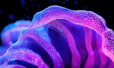 Abstract wave particles flow digital art background design