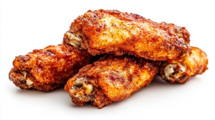 Crispy and Delicious Chicken Wings A Culinary Delight Indulge in the irresistible taste of perfectly cooked chicken wings, showcasing a golden-brown exterior and juicy, flavorful interior These