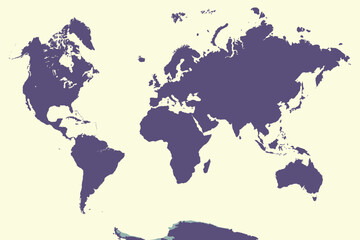 World Map, sign silhouette. World Map Globe. Vector Illustration isolated on transparent background.