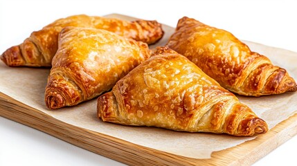 Golden, flaky pastries, perfectly baked for a delightful treat, showcasing the art of French baking, ideal for breakfast, brunch, or a sweet indulgence, with buttery layers and a crisp exterior