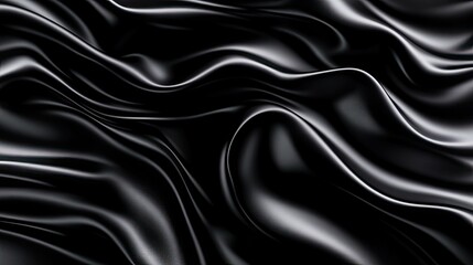 Obraz premium A minimalistic 3D abstract background with soft, undulating curves in monochrome, creating a sense of fluid motion.
