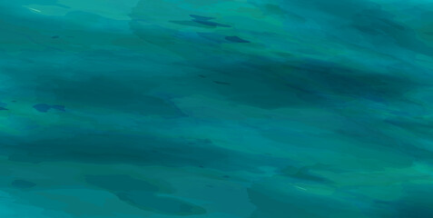 Abstract watercolor paint background by teal color blue and green, watercolor texture background