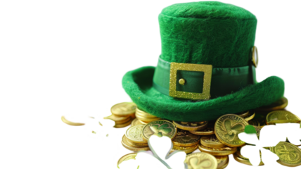 Leprechaun Hat for Gold Coins, St. Patrick's Day.