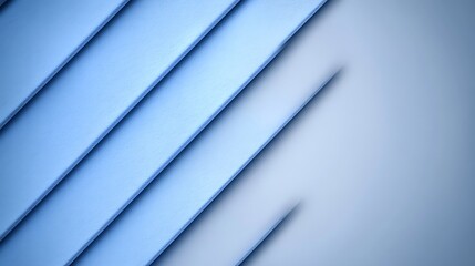 Obraz premium Abstract Blue Diagonal Stripes Soft Light Background. AI Generated
