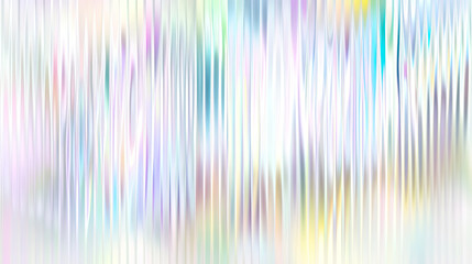 Obraz premium A seamless iridescent rainbow texture with a corrugated ribbed glass effect. The frosted window-like pattern in soft pastel holographic tones is enhanced by a pearlescent foil finish