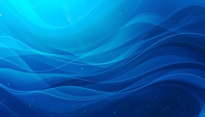 Abstract Blue Wave Design: Serene Digital Art