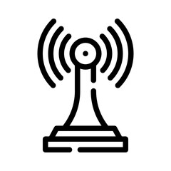 signal tower line icon