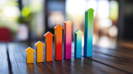 Graph showing rising profits in the logistics