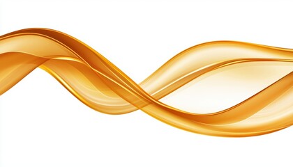 Thin abstract golden lines forming a smooth undulating wave pattern in a minimalist continuous design