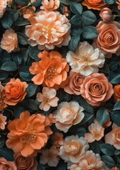 A detailed view of a pink and white floral arrangement, where the flowers are positioned to create depth and texture, with vibrant, eye-catching colors