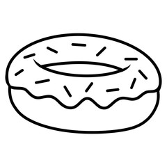 donut cake bakery logo icon 