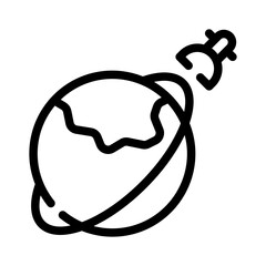 orbit line icon