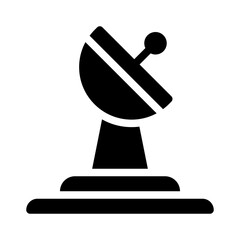 satellite dish glyph icon