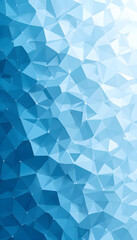 Obraz premium Abstract Light Blue and White Geometric Mosaic with Fading Gradient Effect