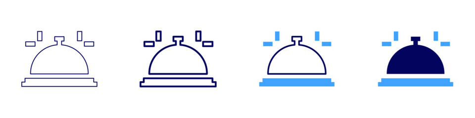 Food biotechnology icon in 4 different styles. Thin Line, Line, Bold Line, Duotone. Duotone style. Editable stroke
