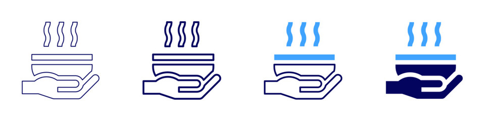 Food production icon in 4 different styles. Thin Line, Line, Bold Line, Duotone. Duotone style. Editable stroke